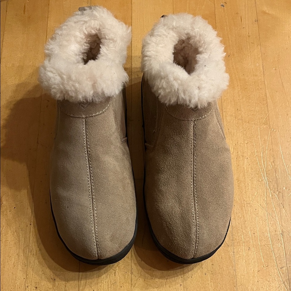 Cozy Tan Suede Boots with shearling Lining/Dream Pairs /NWOT